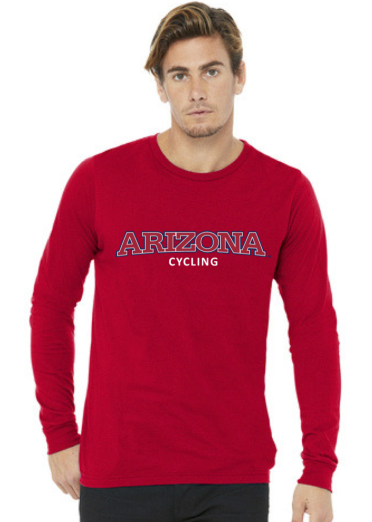 Unisex 100% Cotton Jersey Long Sleeve Cycling Tee
