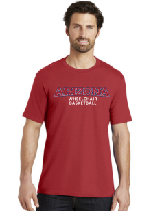 Men's 100% Cotton Wheelchair Basketball Tee